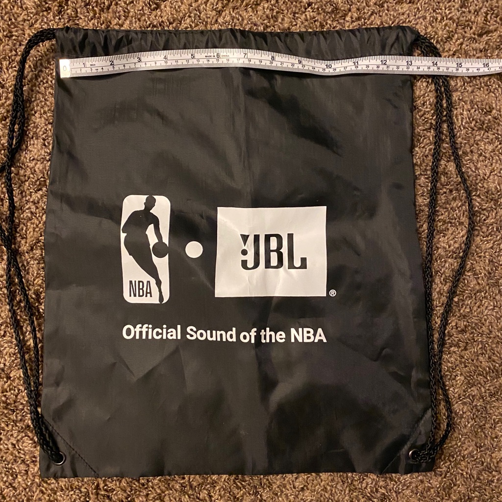 Black Pull String Bag